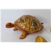 Image 2 : Ceramic Turtle - Snail Plant Pot - Carved Frogs - Small Ceramic Turtles