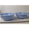 Image 2 : Set of Blue Delphite Pyrex Mixing Bowls