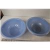 Image 3 : Set of Blue Delphite Pyrex Mixing Bowls