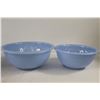 Image 4 : Set of Blue Delphite Pyrex Mixing Bowls