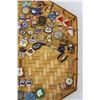 Image 3 : Assorted Pins on Wicker Plaque