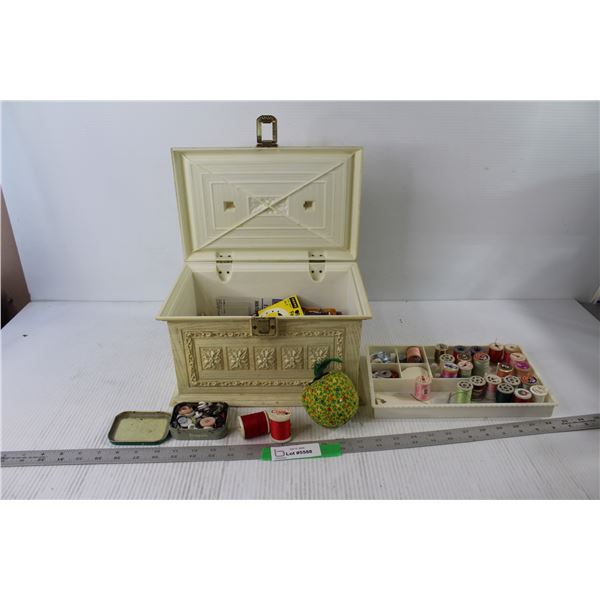 Sewing Box with Sewing Supplies