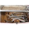 Image 2 : Metal Old Tackle Box With Assorted Wrenches and Sockets