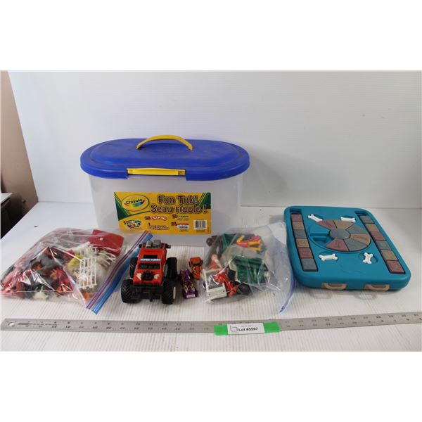 Crayola Tub, Assorted Kids Toys, Dog Treat Puzzle