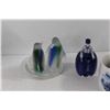 Image 2 : Blue Delft, Art Glass Flower, Glass Penguin Candle Holder