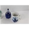 Image 3 : Blue Delft, Art Glass Flower, Glass Penguin Candle Holder