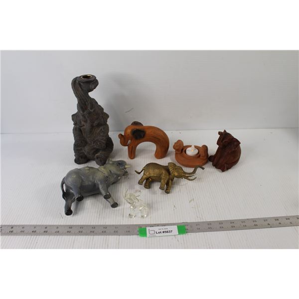 Assorted Elephant Figurines/Decorations