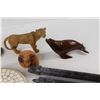 Image 4 : (2) Candles, Assorted Animal Decorations