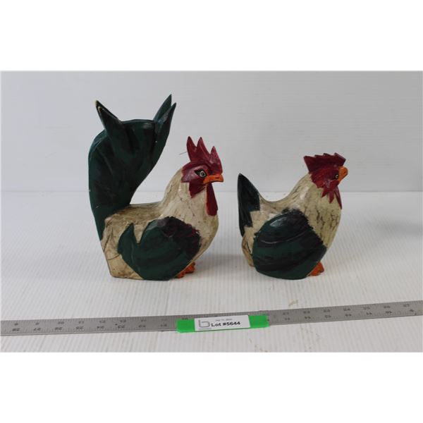 (2) Chicken Figurines