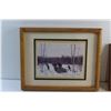 Image 2 : Framed Print & Painting by Allen Sapp & Gybil Orr 13''x 15 and 11'' x 9''