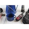 Image 3 : Hammer, Enamel Tea Set, Walkie Talkie, Dremel and Assorted Items