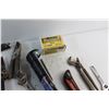 Image 3 : Caulking Gun, Hedge Cutters, Wrenches, Box Cutter and Assorted Hardware