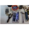 Image 2 : Silicone Lube, Adjustable Wrenches, Scissors, Stapler, Box Cutter and Assorted Items