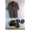 Image 1 : Ginham Shirt - Size L, Laundry Net, Nike & LA Caps and Tool Bag