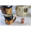 Image 3 : (3) Toby Style Mugs and Cream Pitcher
