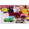 Image 5 : Children's Lot: Hot Wheel Cars, Baby Dolls, Glamour Girls Luggage Bag w/ Contents (Broken Leg), Stic