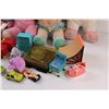Image 7 : Children's Lot: Hot Wheel Cars, Baby Dolls, Glamour Girls Luggage Bag w/ Contents (Broken Leg), Stic
