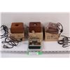 Image 1 : (3) Light Boxes (Work) & Glass Coaster Set (Some Wear)