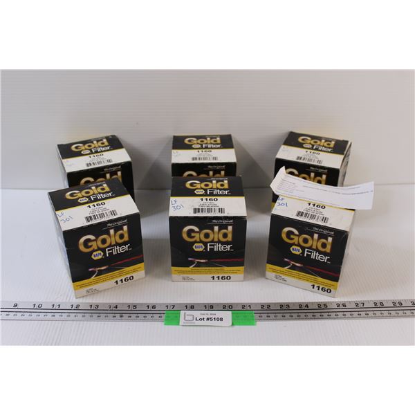 (6) Napa Gold Filters - LF 301 (1160)