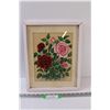 Image 1 : Roses Painting in Frame - 15.5" x 12"