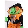 Image 3 : Witch Scarecrow w/ Small Halloween Bag- 39'' Tall