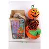 Image 1 : Standing Pumpkin Figure Halloween Decoration- 36'' Tall- As Is