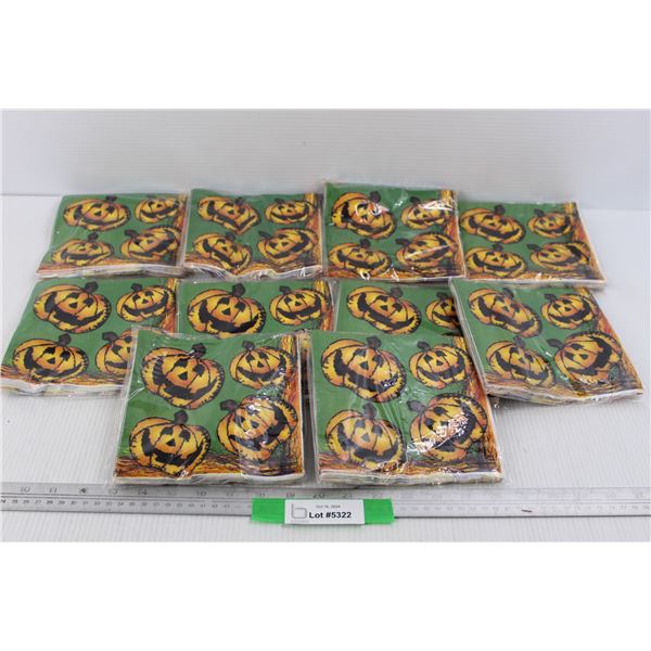 (10) Packages Of Halloween Napkins