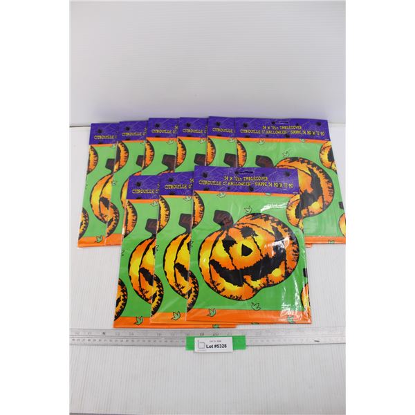 (9) Packages Of Halloween Themed Table Covers- 54''x 72''