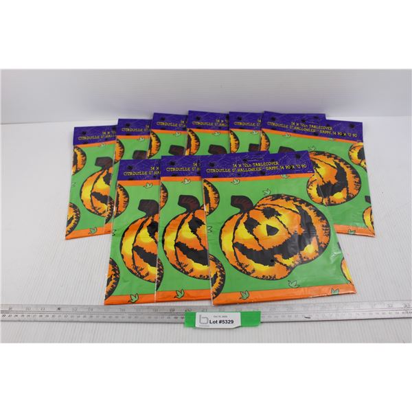(9) Packages Of Halloween Themed Table Covers- 54''x 72''