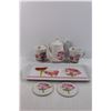 Image 2 : (8) Mugs, (2) Teapots, Coasters, Misc.