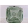Image 3 : Large Green Tinted Glass Bottle- 19''x 6.5''