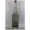 Image 1 : Large Green Tinted Glass Bottle- 24''x 7''