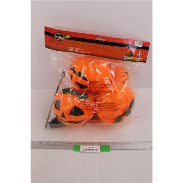 Plastic Pumpkin Halloween Yard Decorations