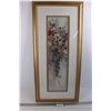 Image 1 : Lena Y. Liu Limited Edition Floral Print, 2422/ 3300- 34''x16'' - w/ Certificate of Authenticity