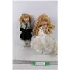 Image 1 : (2) Vintage Porcelain Dolls, Alisa Doll