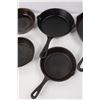 Image 3 : (5) Unmarked Cast Iron Skillets/ Pans