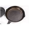 Image 4 : (5) Unmarked Cast Iron Skillets/ Pans