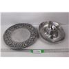 Aluminum Sombrero Food and Dip Platter, William Sonoma Wilton Armetale Aluminum plate