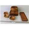 Image 1 : Wooden Plates - Bowls - Tray