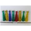 Image 1 : (8) Colored Bottles W/Wire & Plastic Corks