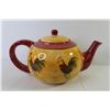 Image 4 : Large Ceramic Teapot w/Roosters