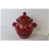 Image 3 : Ceramic Plant Pot (has chip) - Small Cookie Jar