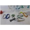 Image 3 : Clips - Poker Chips - Blue Glass Bottle - (3) Crystal Glasses - Other Glasses - YO-YO