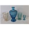 Image 6 : Clips - Poker Chips - Blue Glass Bottle - (3) Crystal Glasses - Other Glasses - YO-YO