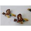 Image 2 : (2) Vintage Ceramic Duck Wall Hangers (one beak damaged) (2) Ceramic Pheasants
