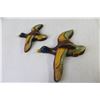 Image 2 : (4) Vintage Ceramic Duck Wall Hanger (chip on one tail)
