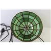 Image 3 : Hanging Stained Glass Lamp (has cracks in glass - rusting)