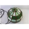 Image 5 : Hanging Stained Glass Lamp (has cracks in glass - rusting)
