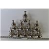 Image 1 : (10) Metal Candle Holders (incomplete)