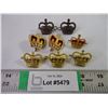 Image 1 : (3) Pair of British Crown Rank Badges plus (2) more